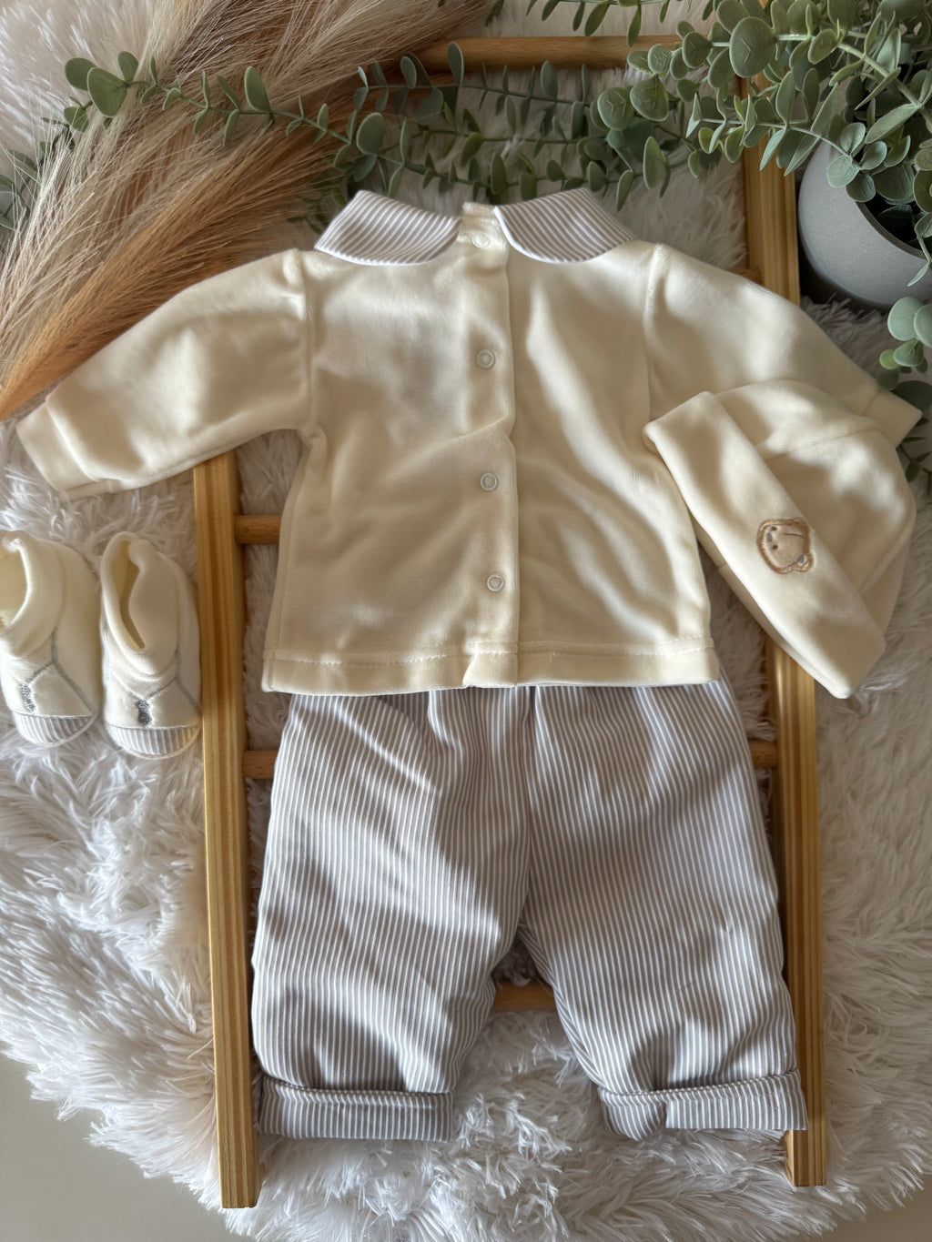 Conjunto Ursinho Cinza