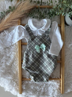 Conjunto Fofo de Xadrez verde