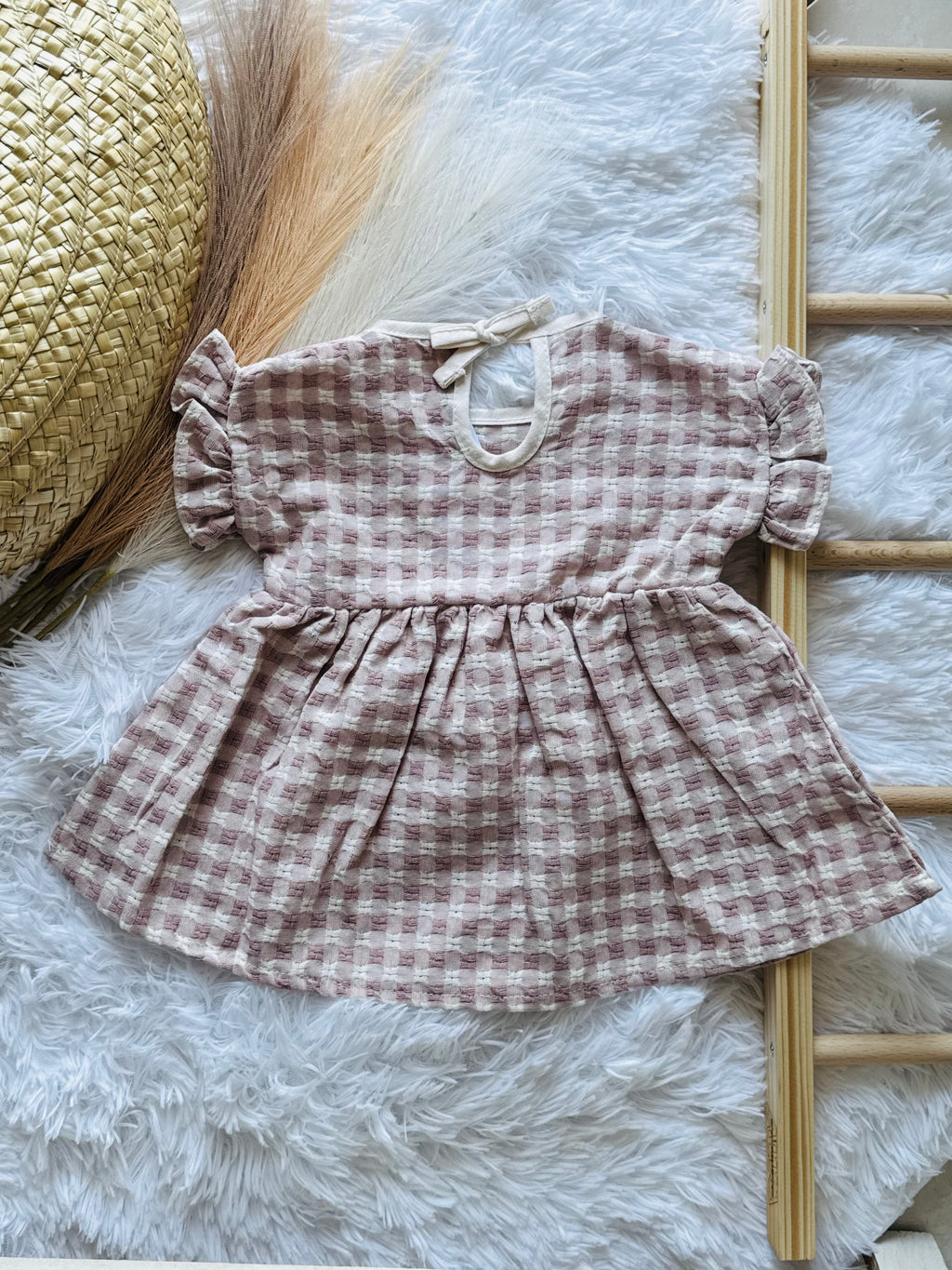 Vestido rosa velho da Calamaro